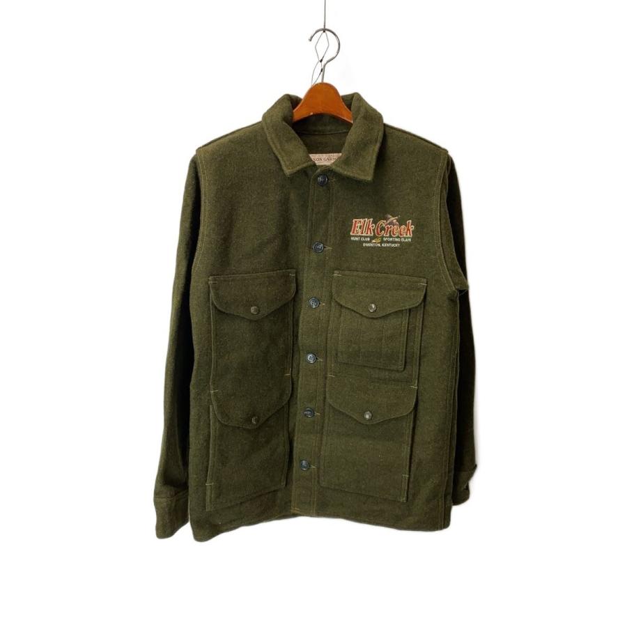 FILSON◇マッキーノクルーザージャケット/刺繍/36/ウール/KHK