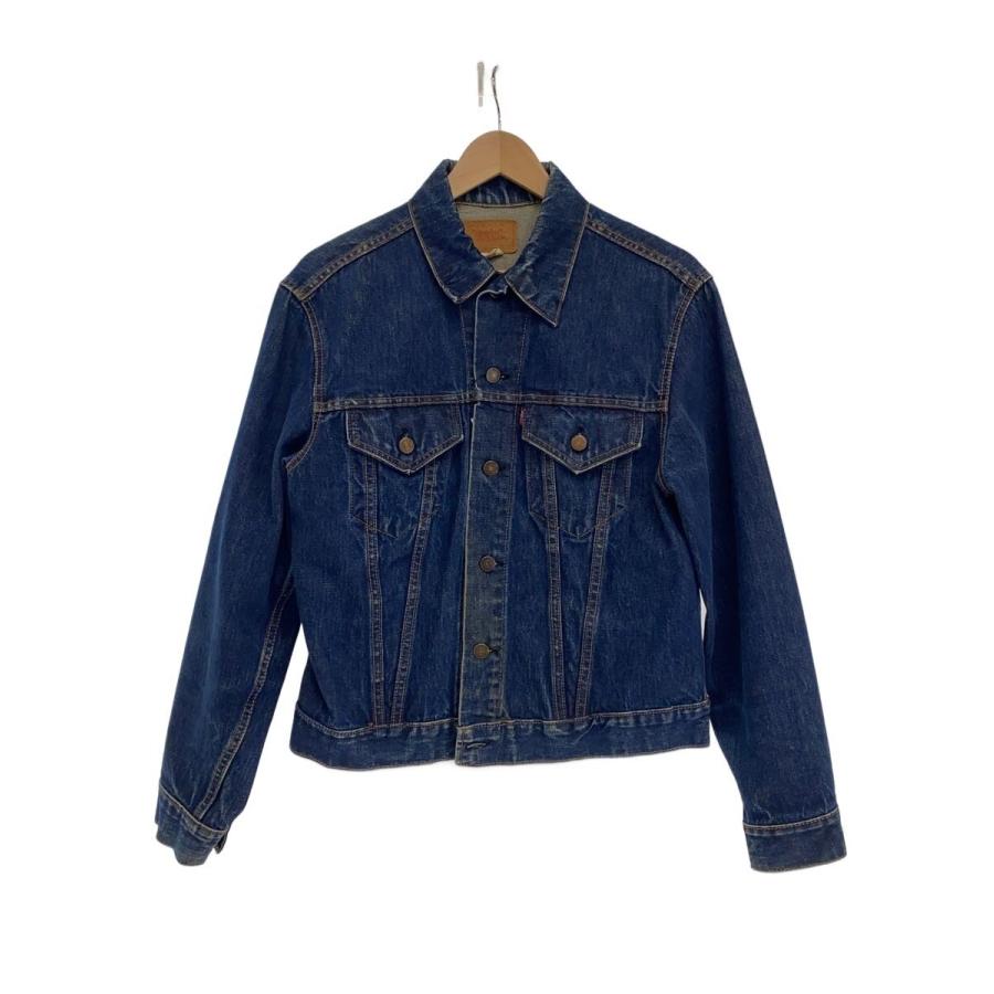 Levi's◇70s/70505/4th/布ケアタグ/ビッグサイズ/濃紺/Gジャン/44