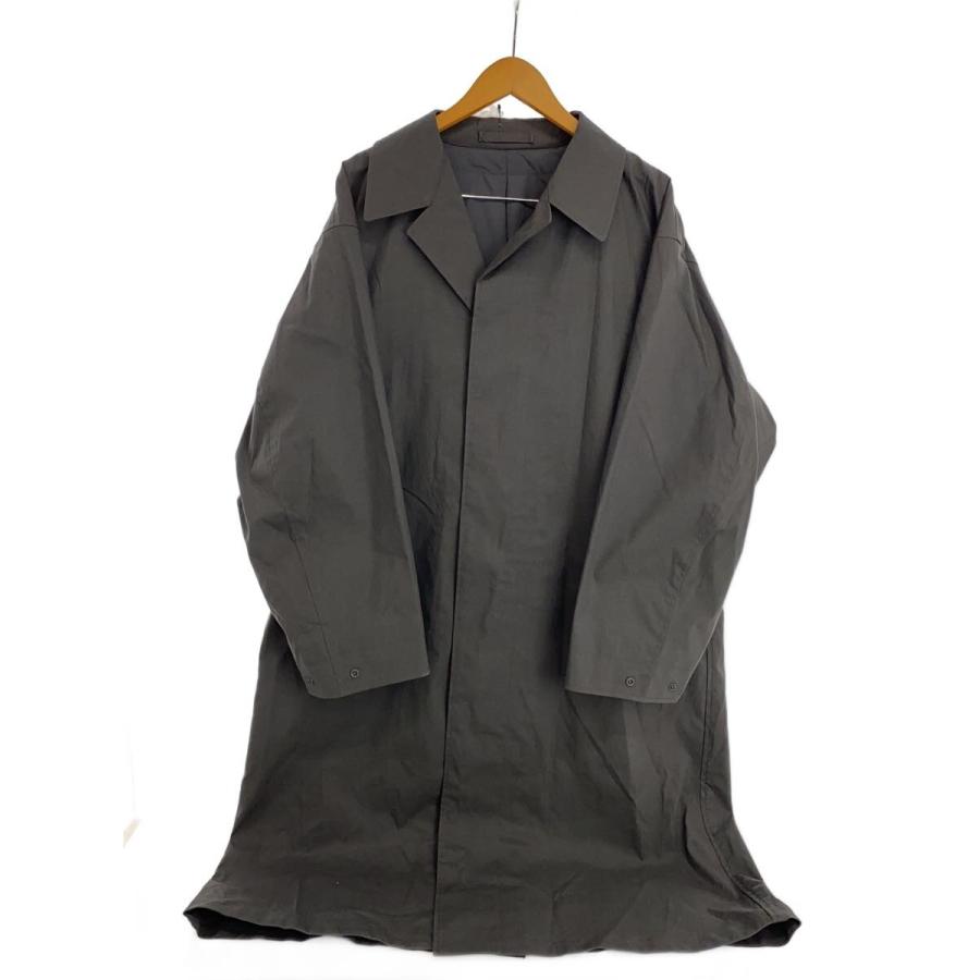 UNIQLO U◇オーバーサイズステンカラーコート/L/コットン/GRY/無地/311