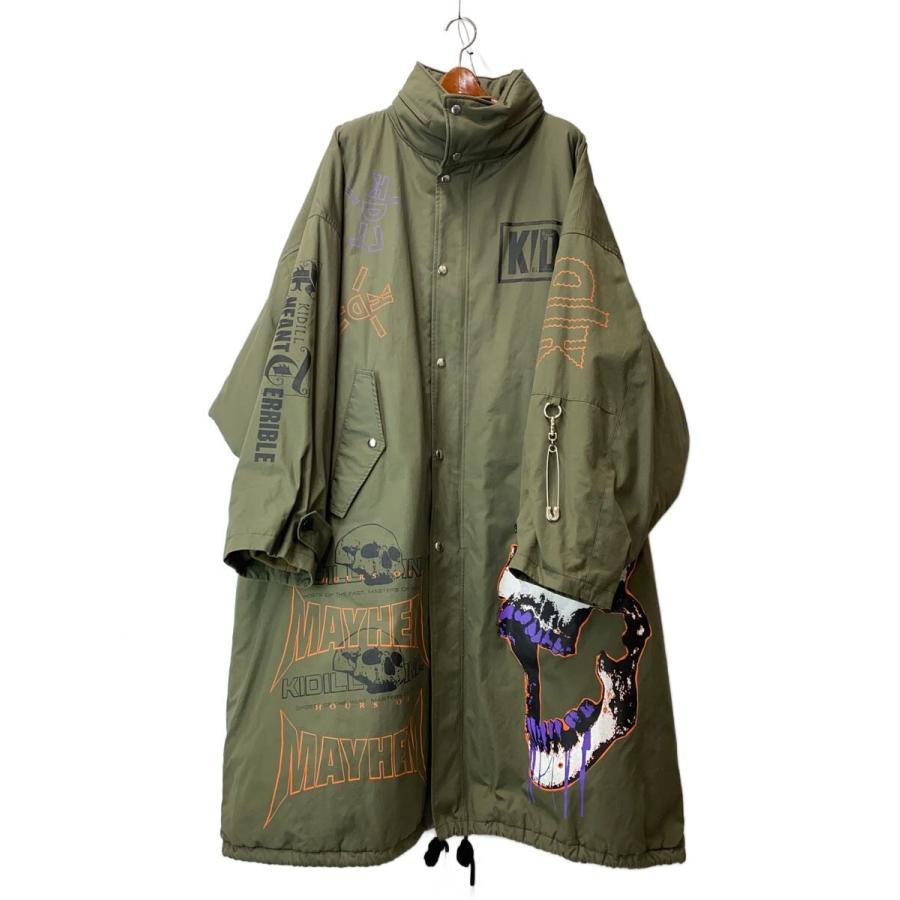 KIDILL◇23AW/MODS COAT MULTI PRINT/FREE/コットン/KHK/無地/KL733