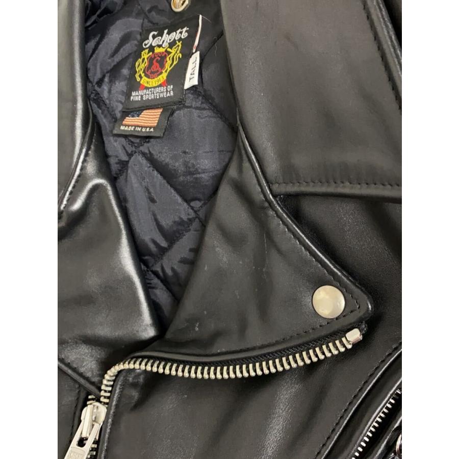 Schott◇613UST VINTAGE ONESTAR/TALL/ダブルライダースジャケット/40 