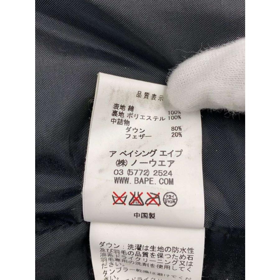 A BATHING APE◇PIRATE//ダウンベスト/M/コットン/RED/チェック