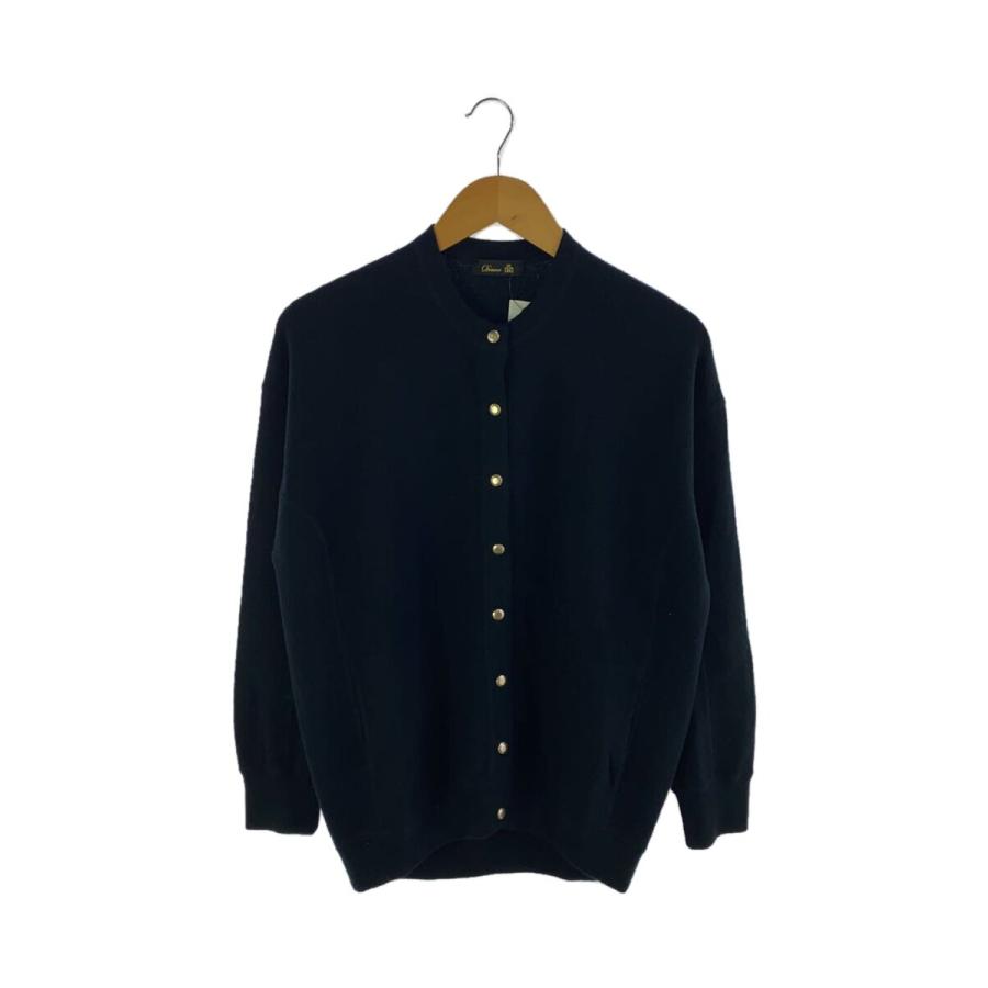 DRAWER◇カシミヤ混/16Gミラノ編みクルースナップカーディガン  