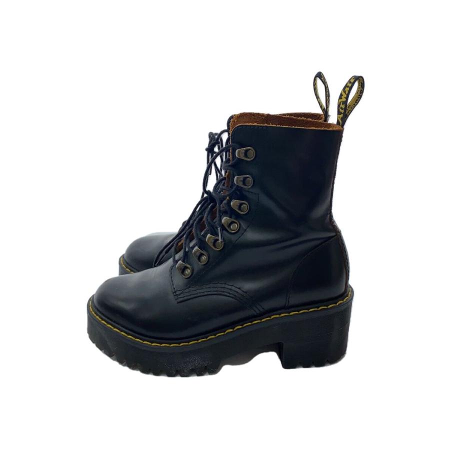 Dr.Martens◇LEONA/レオナ/レースアップブーツ/UK3/ブラック/レザー 