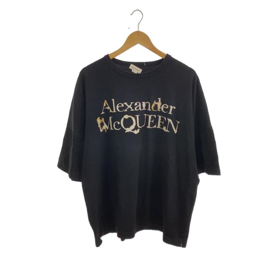 Alexander McQueen◇フロントロゴプリント/Tシャツ/M/コットン 
