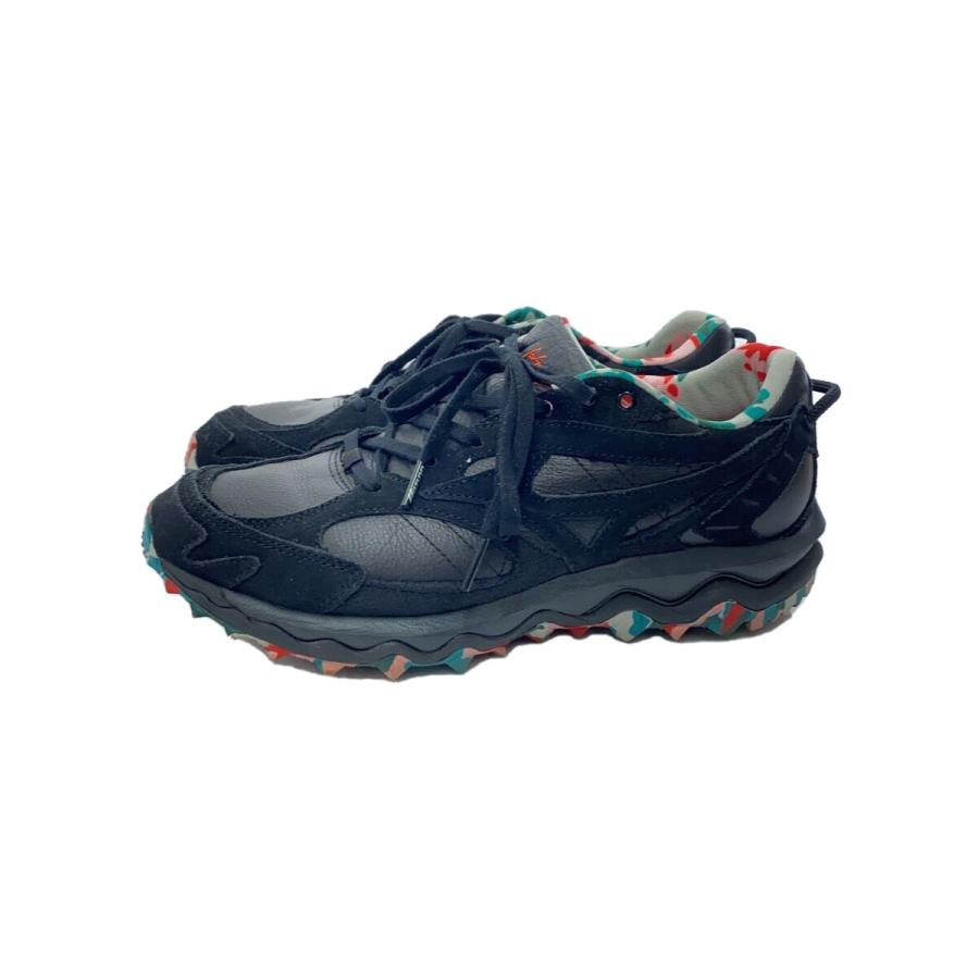 MIZUNO◇WAVE MUJIN TL/×永井博/ローカットスニーカー/26.5cm/ブラック 