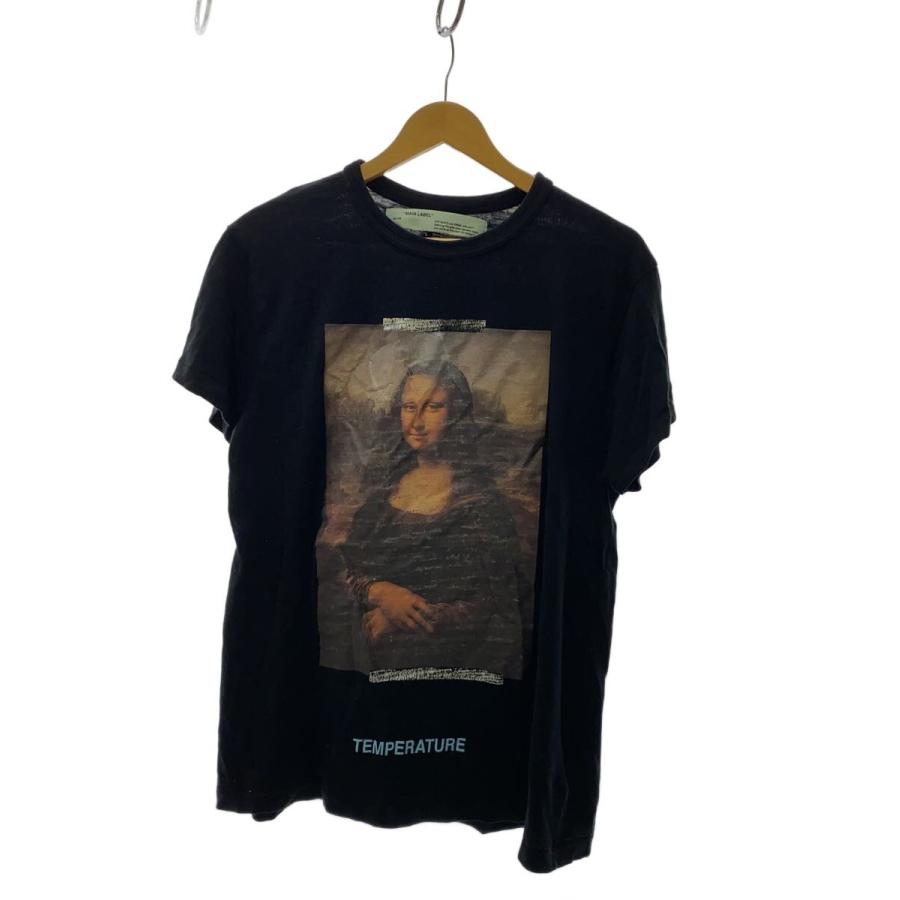 OFF-WHITE◇18SS/MONALISA S/S TEE/Tシャツ/XS/コットン/BLK