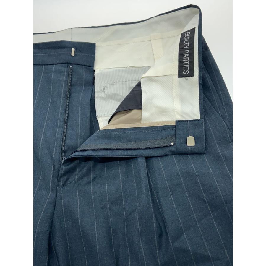 WACKO MARIA◇STRIPED PLEATED TROUSERS/スラックスパンツ/L/ウール