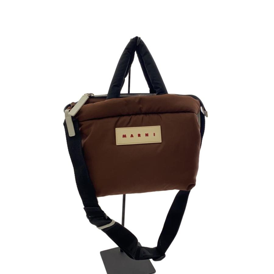 MARNI◇2WAY/パフトート/ハンドバッグ/ショルダーバッグ/ポリエステル