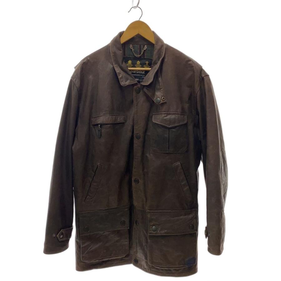 【スペシャル】　Barbour BUSHMAN オールレザージャケット Barbour◇BUSHMAN/レザージャケット・ブルゾン/レザー/ブラウン