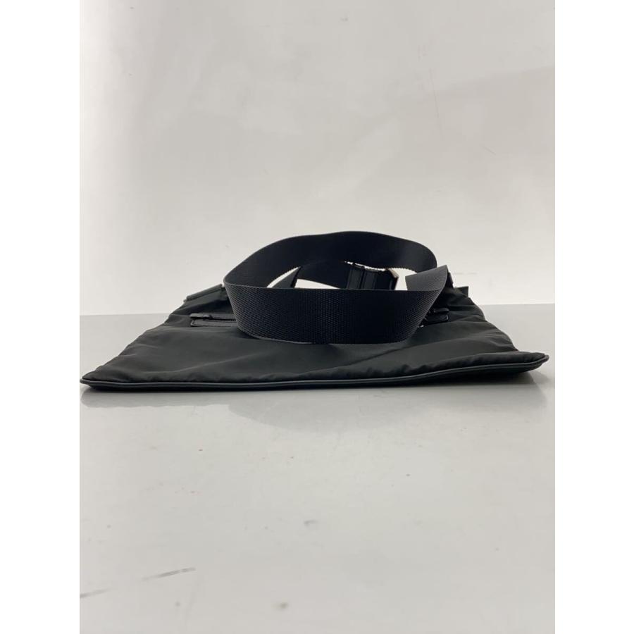 PRADA◇三角ロゴ/サコッシュ/ショルダーバッグ/ナイロン/BLK