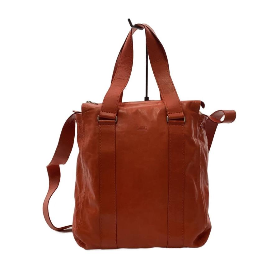 m0851◇2WAY/WEEKEND BAG/トートバッグ/レザー/ORN/無地 : セカンド