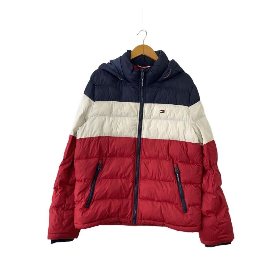 TOMMY HILFIGER◇ダウンジャケット/リバーシブル//M/ナイロン/NVY/無地