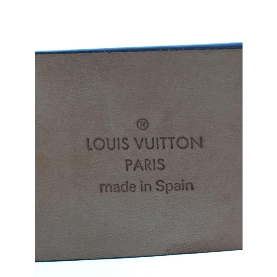 工場直売 LOUIS VUITTON◆ベルト/レザー/BRW/メンズ