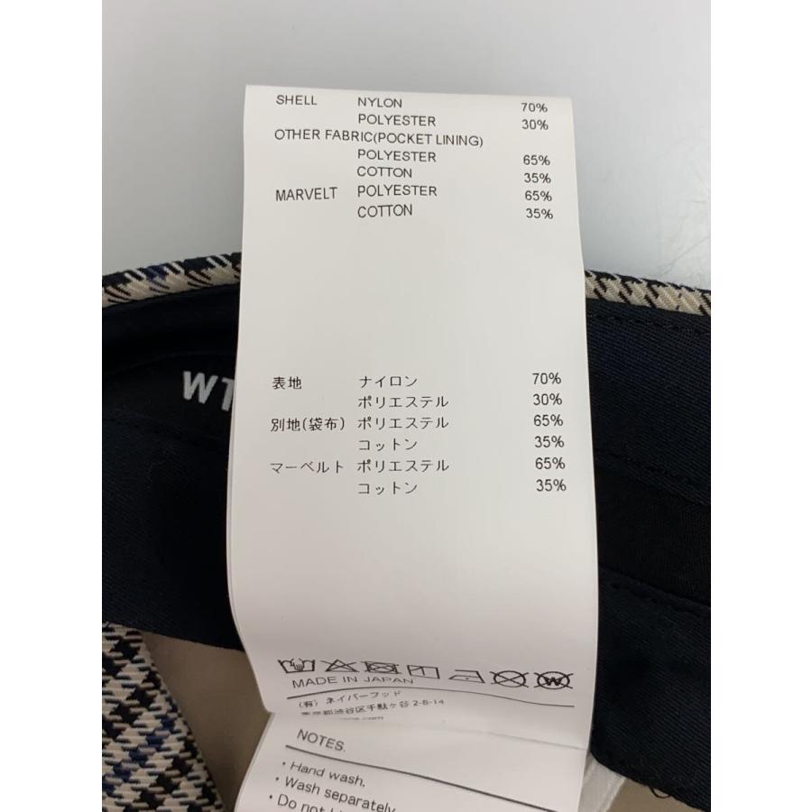 WTAPS◇スラックスパンツ/--/コットン/マルチカラー/チェック/242TQDT