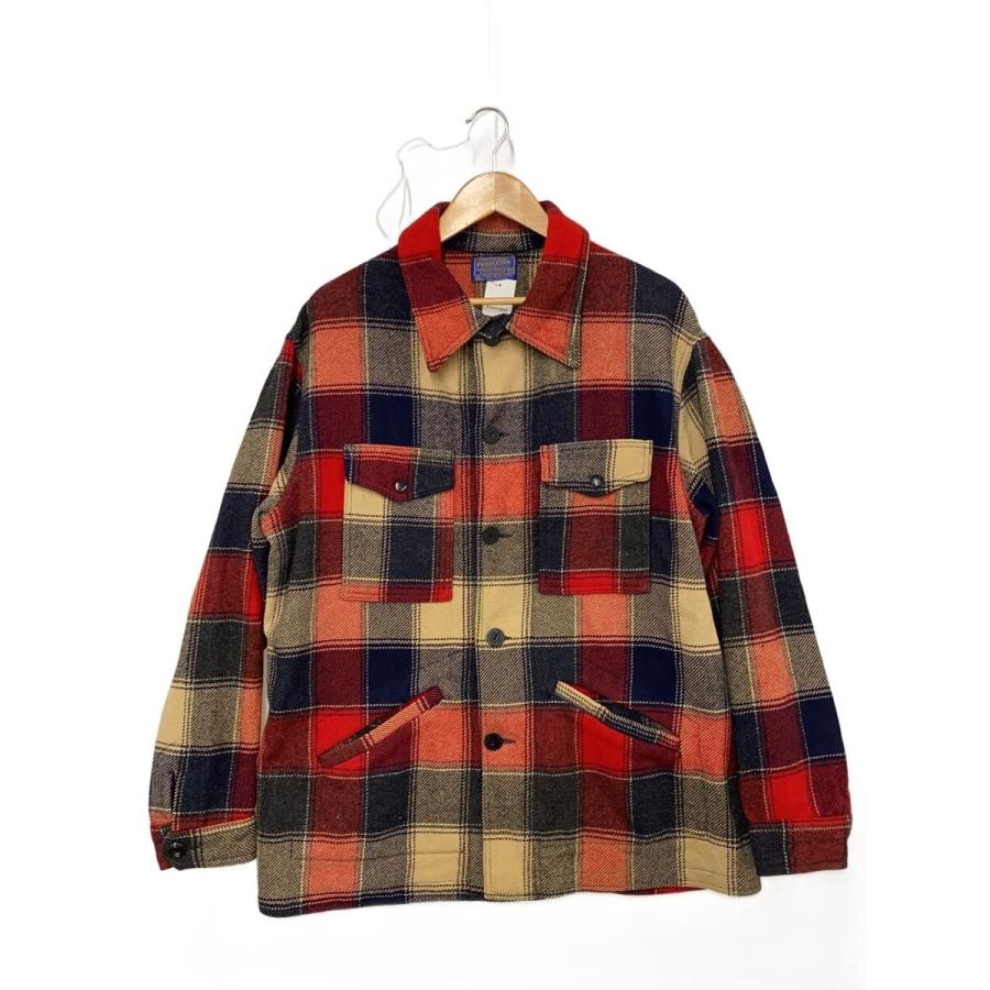 PENDLETON◇ジャケット/XL/ウール/RED/チェック// : セカンド