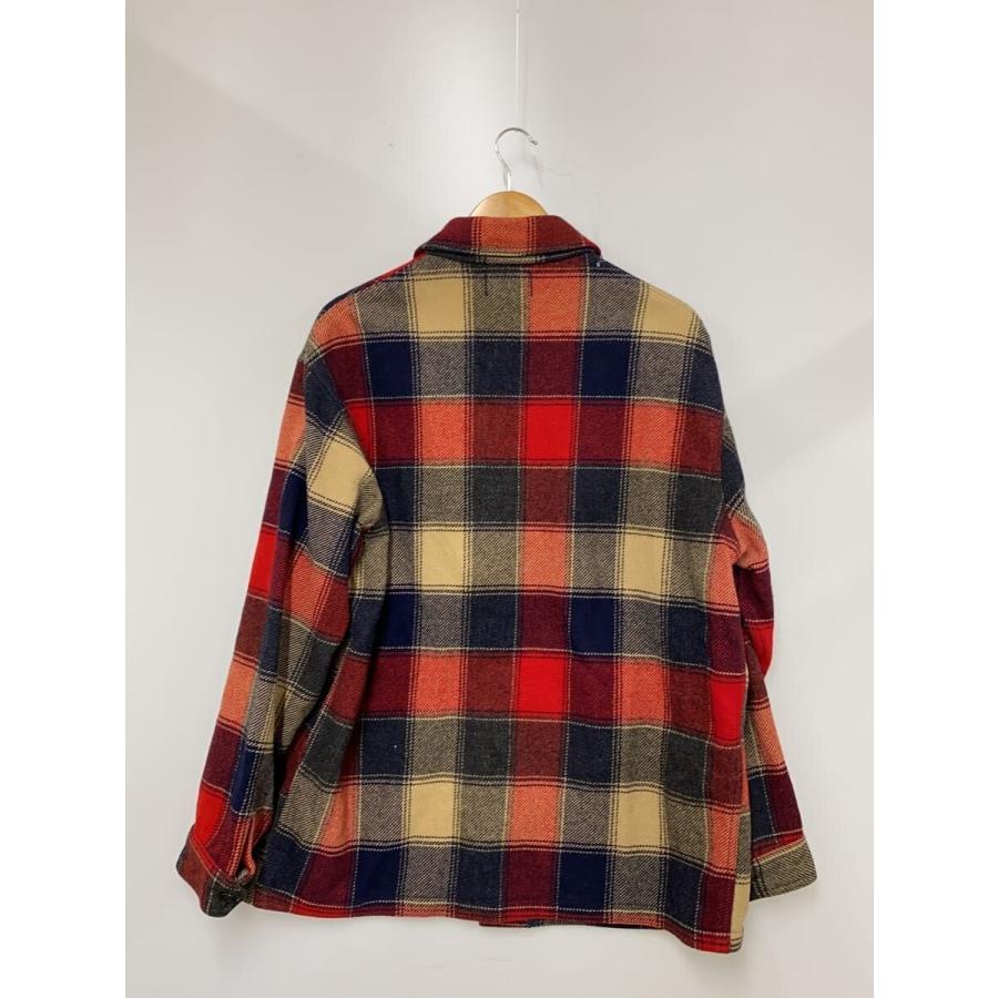 PENDLETON ウールジャケット L 短丈 PENDLETON◇ジャケット/XL/ウール/RED/チェック// : セカンド