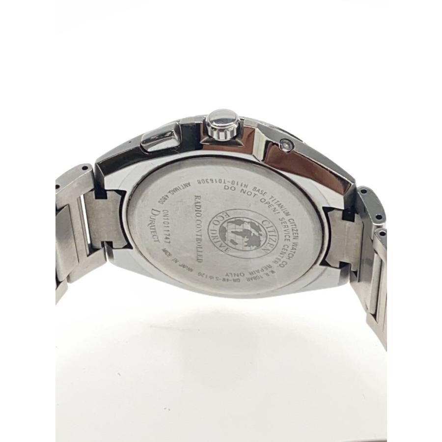 CITIZEN◇クォーツ腕時計/アナログ/ステンレス/BLK/SLV/H110-TO16308