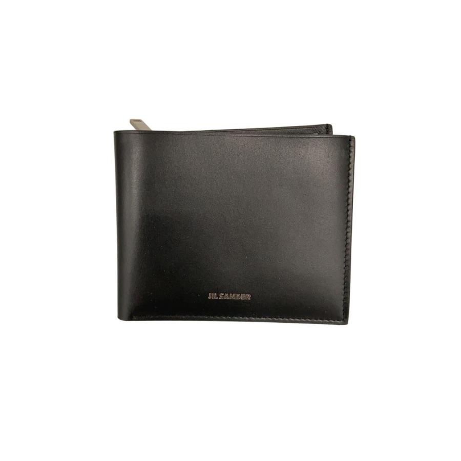 JIL SANDER◇2つ折り財布/レザー/BLK/無地/メンズ/J25UI0002 