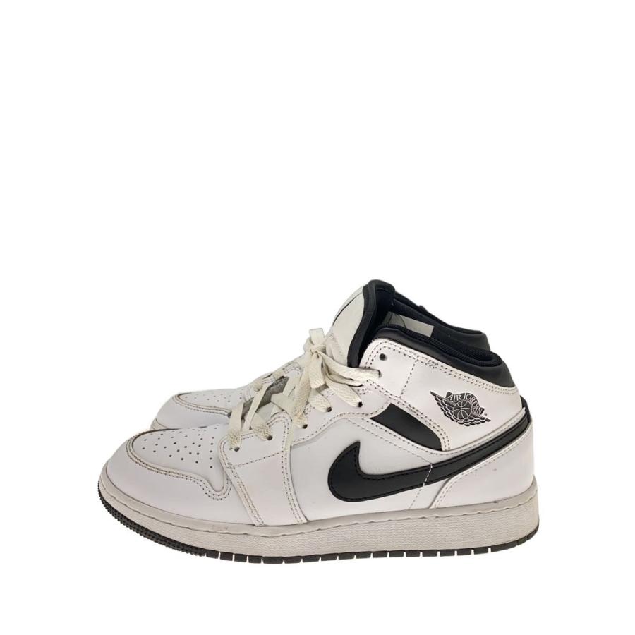 NIKE◇AIR JORDAN 1 MID_エア ジョーダン ミッド/24.5cm/WHT