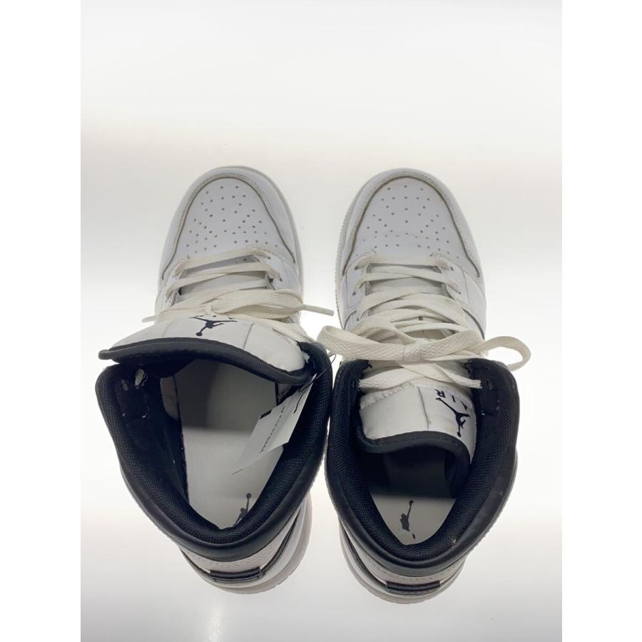 NIKE◇AIR JORDAN 1 MID_エア ジョーダン ミッド/24.5cm/WHT