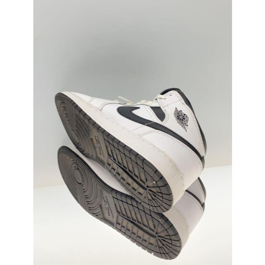 NIKE◇AIR JORDAN 1 MID_エア ジョーダン ミッド/24.5cm/WHT