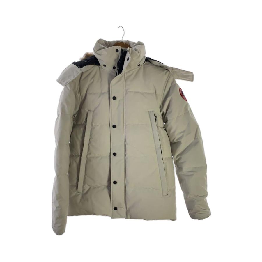 CANADA GOOSE◇ダウンジャケット/S/ナイロン/WHT/無地/3808M CANADA GOOSE◇ダウンジャケット/S/ナイロン/WHT/無地/3808M