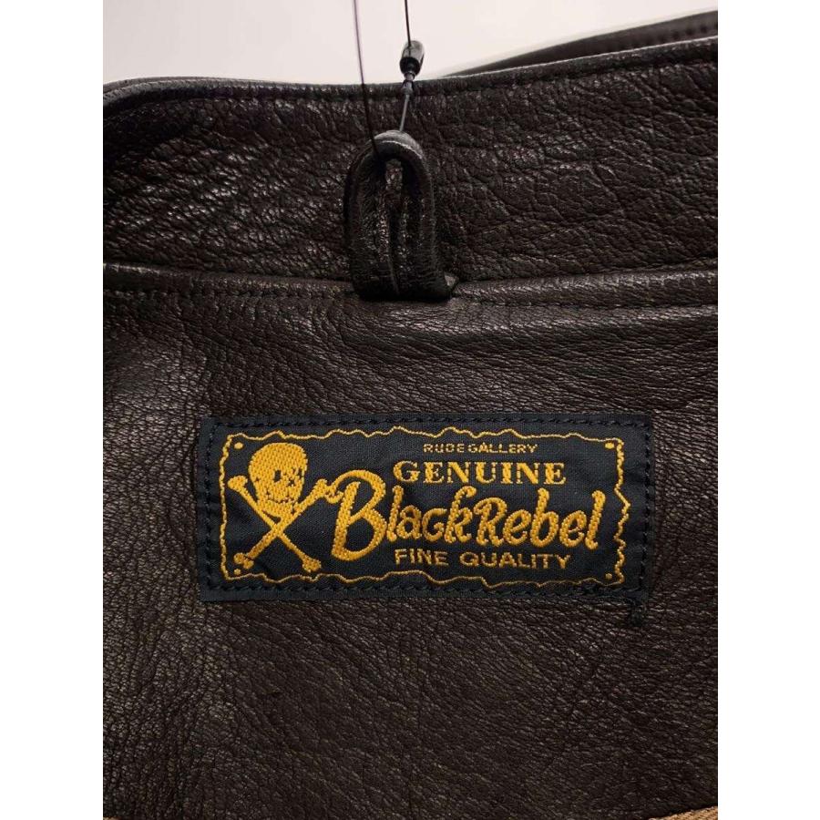 RUDE GALLERY BLACK REBEL◇レザージャケット・ブルゾン/S/レザー/BLK 