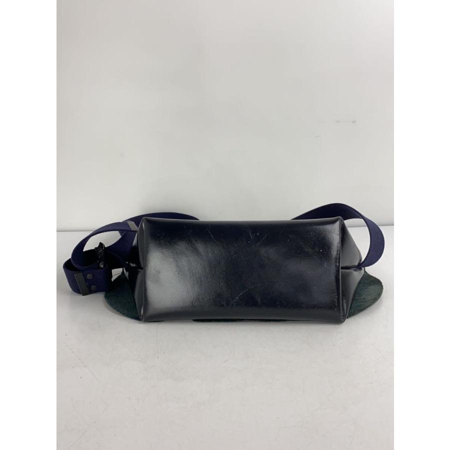 美品 Uni&co メッセンジャーバッグ ショルダーバッグ Uni&co◇メッセンジャーバッグ/ショルダーバッグ/レザー/ブラック/無地