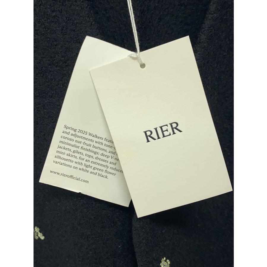 RIER◇25ss/WALKER GILET FLOWERS/ベスト/S/ウール/114-73-02/ブラック