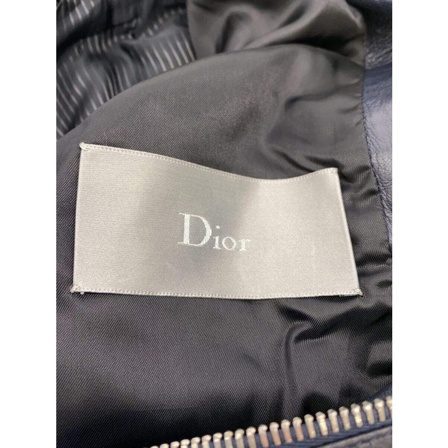 Dior HOMME◇レザージャケット・ブルゾン/切替/46/羊革/ブルー