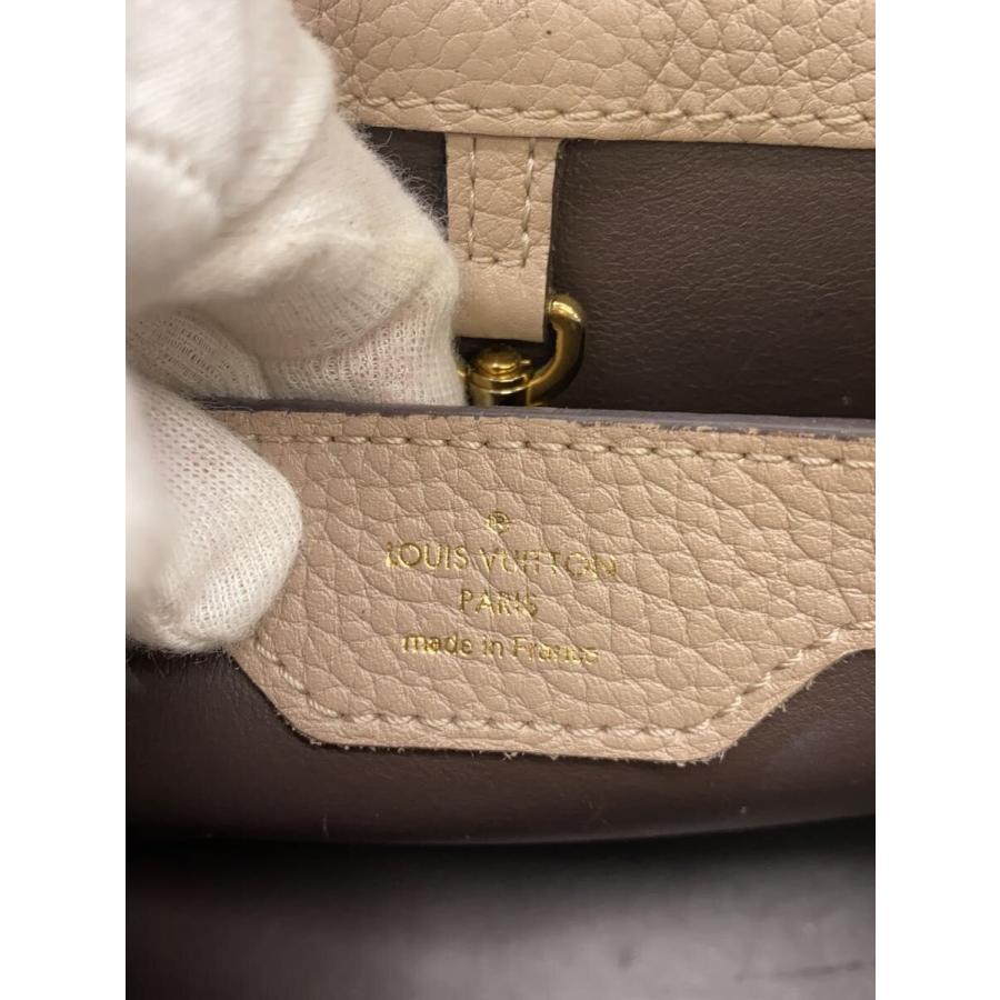 LOUIS VUITTON◇カプシーヌMM_パルナセア/レザー/BEG/無地 : セカンド
