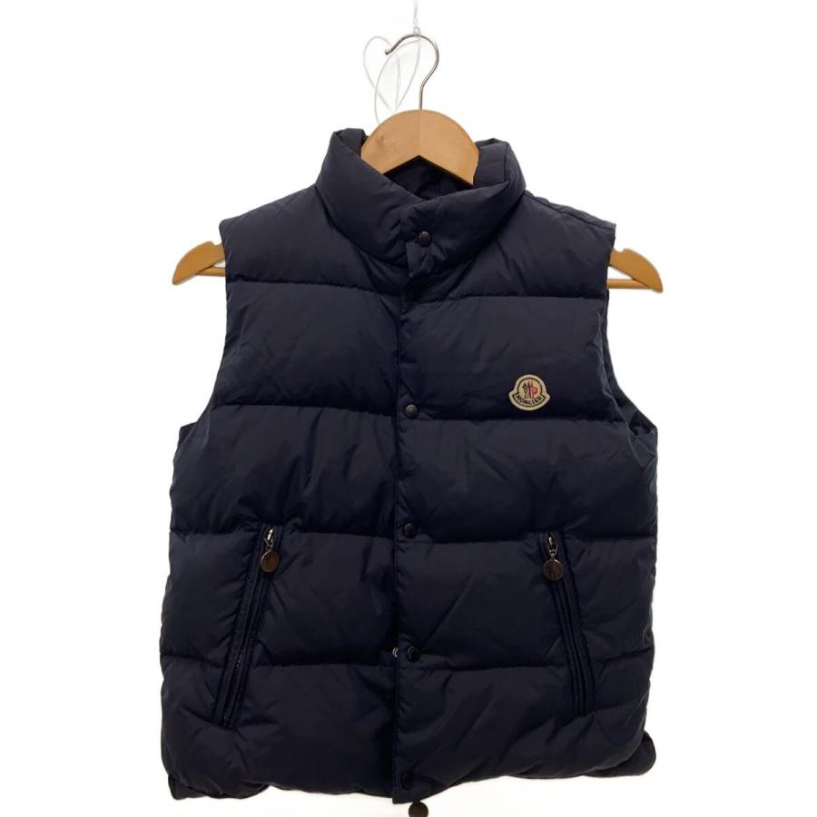 MONCLER◇キッズ/152/ダウンベスト/--/ナイロン/NVY/無地// : セカンド