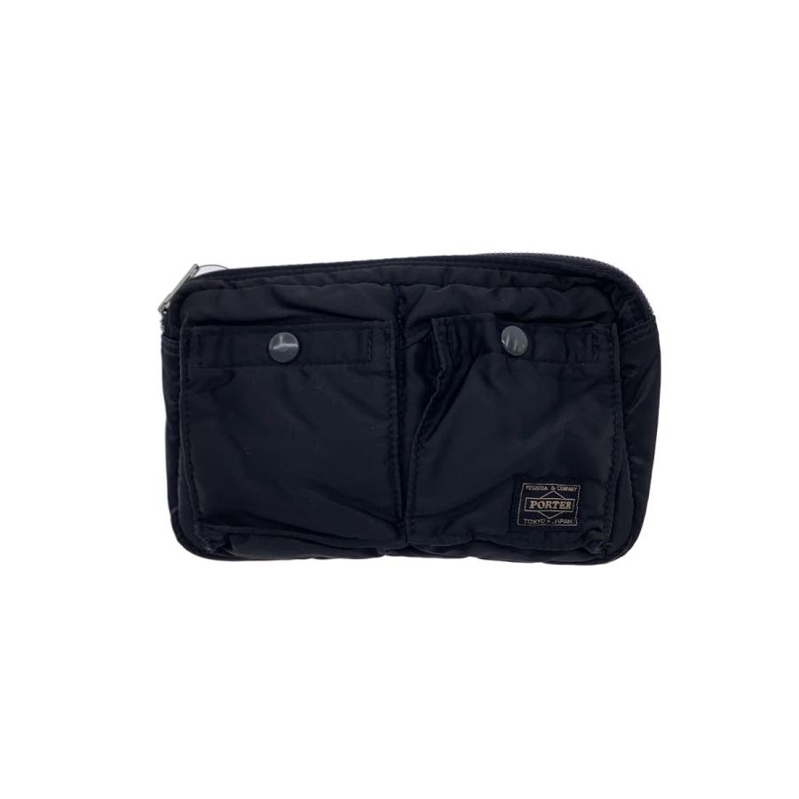PORTER◇TANKER/タンカー/ウエストバッグ/ナイロン/BLK/無地