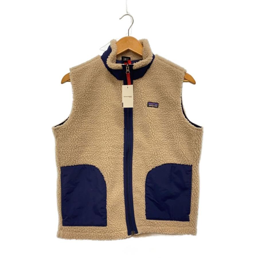 patagonia◇フリースベスト/XXL/ポリエステル/CRM/65619FA19