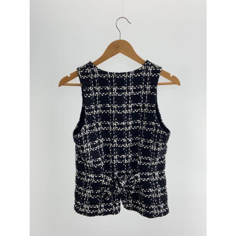 CHANEL ブラック ベスト 34サイズ CHANEL◇22-23AW/ツイードベスト/34/ウール/BLK/P73658 : セカンド