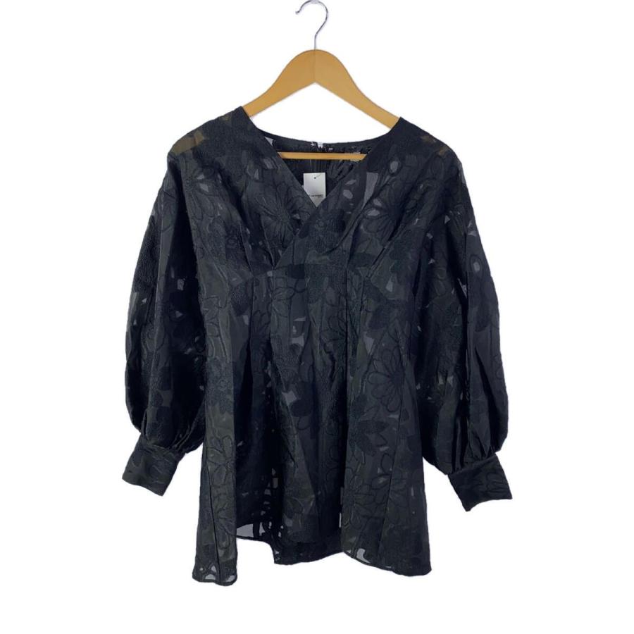 Acka./jacquard mini dress/FREE/ポリエステル/BLK/Acka-Y03 