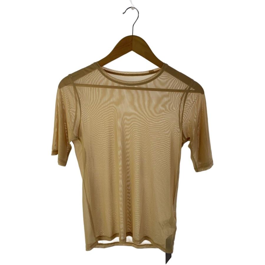 Plage◇25SS/sheer mesh TEE/FREE/ポリエステル/BEG/25-070-922-9060-3
