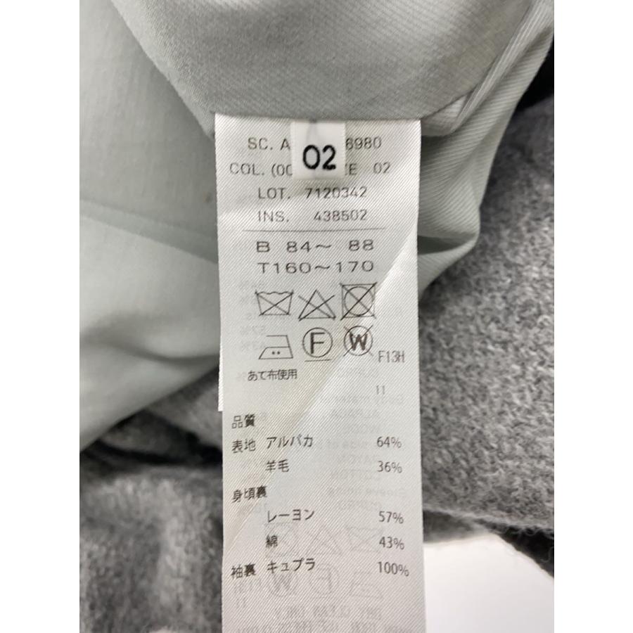 エイトン ATON BABY ALPACA スタンドフィールドコート グレー ATON◇24AW/BABY ALPACA/スタンフィールドコート/38/アルパカ/グレー