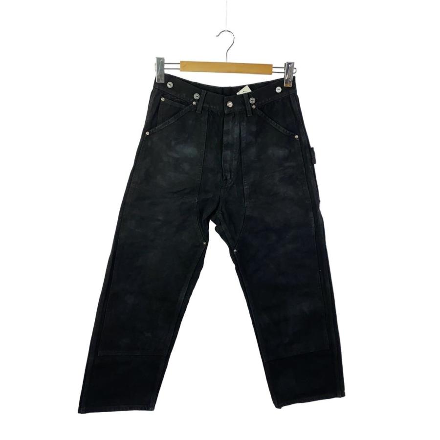 COMOLI◇21SS/コットンダック/ペインターパンツ/1/コットン/BLK/無地