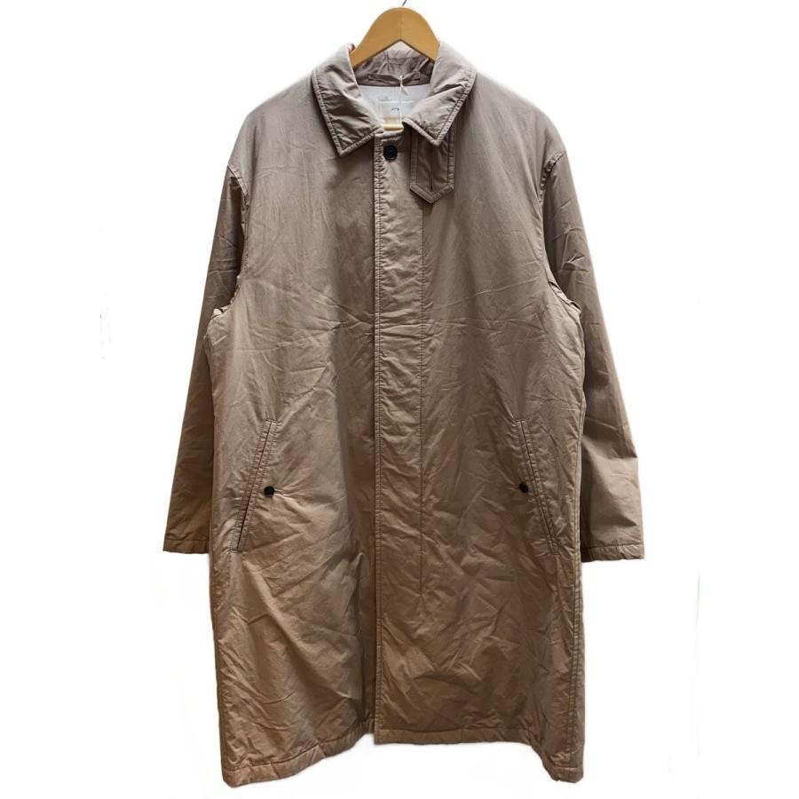 ATON◇25AW/MERCERIZED COTTON/シルクパテッドバルマカーンコート/4