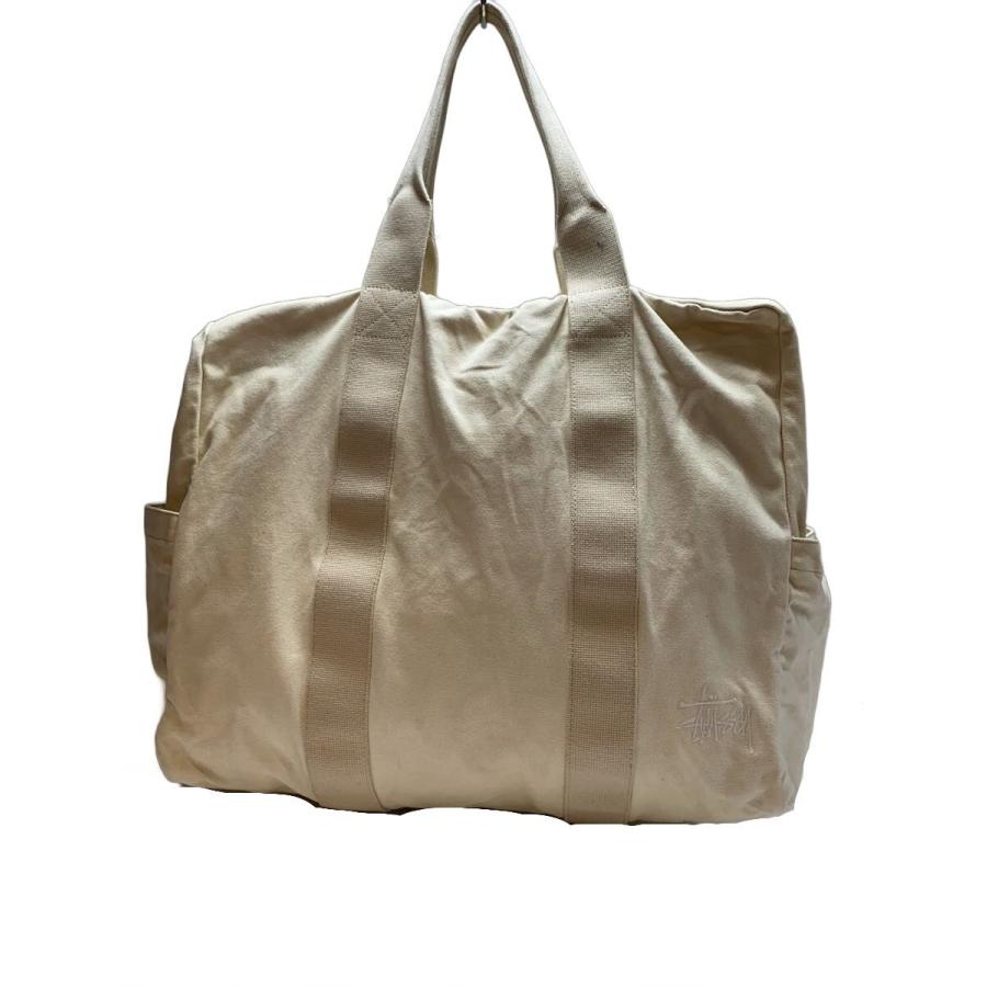 STUSSY◇24SS/キャンバスフライトバッグ/ボストンバッグ/キャンバス