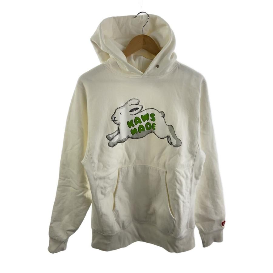HUMAN MADE◇KAWS MADE HOODIE #1/M/コットン/WHT/プリント
