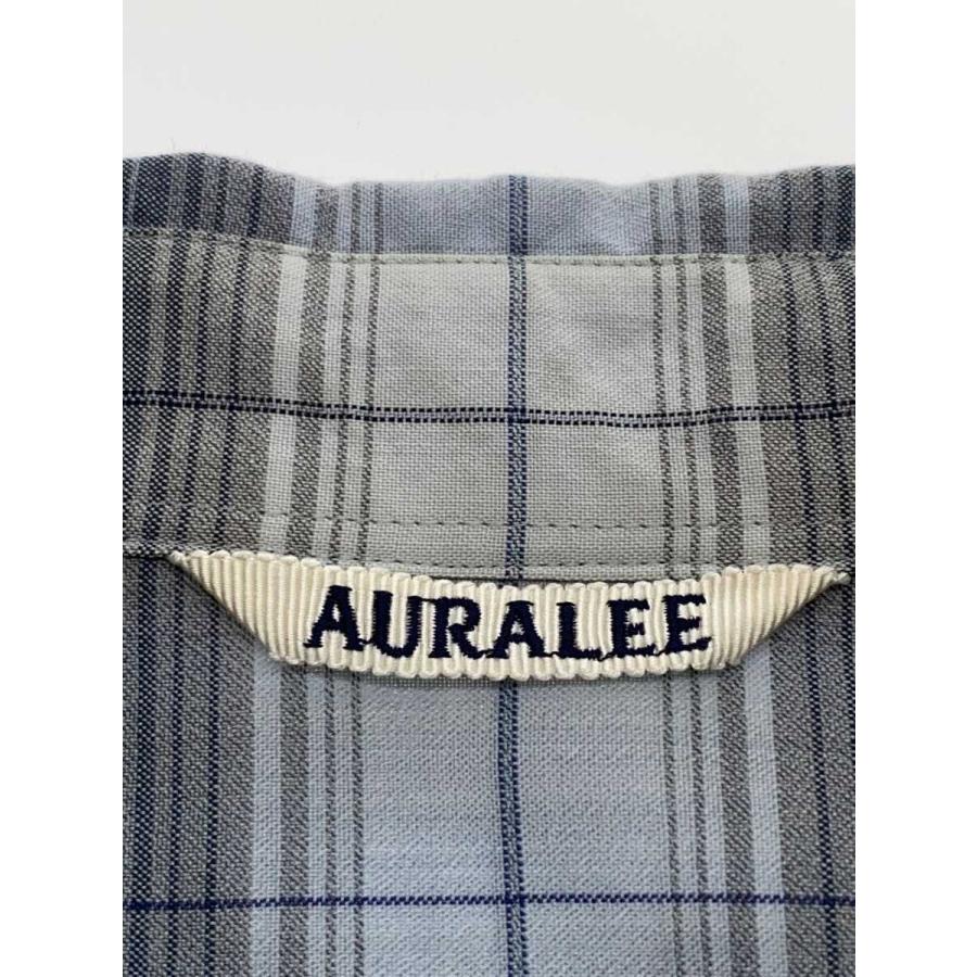 AURALEE◆25SS/SUPER LIGHT WOOL CHECK SHIRT/5/ウール/GRY/チェック/A25SS01LC//の画像