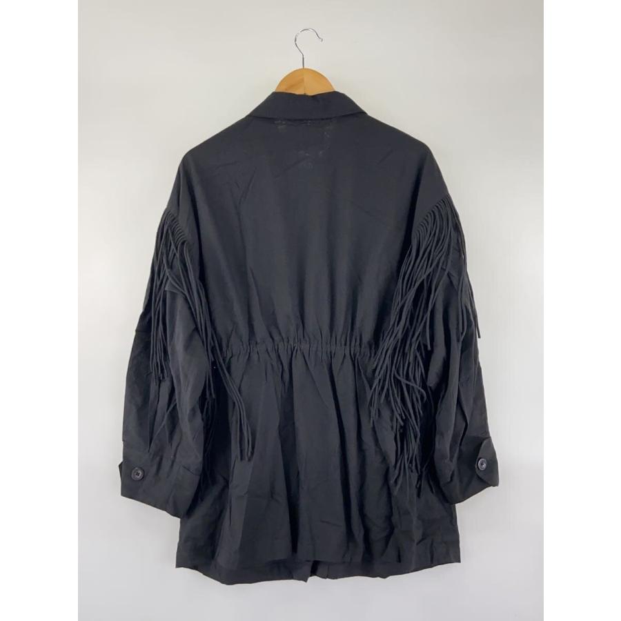 crinkle crinkle◇フリンジ M65 jacket/FREE/コットン/BLK/CC-3527
