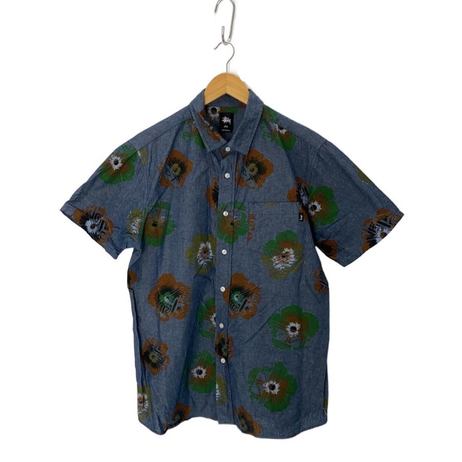 Stussy ポルカドット半袖シャツ　L STUSSY◇半袖シャツ/L/コットン/IDG/花柄 : セカンドストリートYahoo