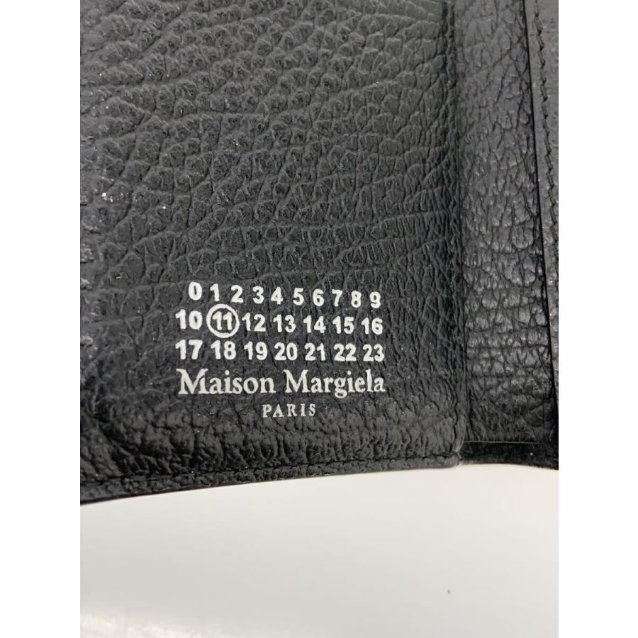 Maison Margiela◇3つ折り財布/レザー/BLK/無地/メンズ/SA3UI0010