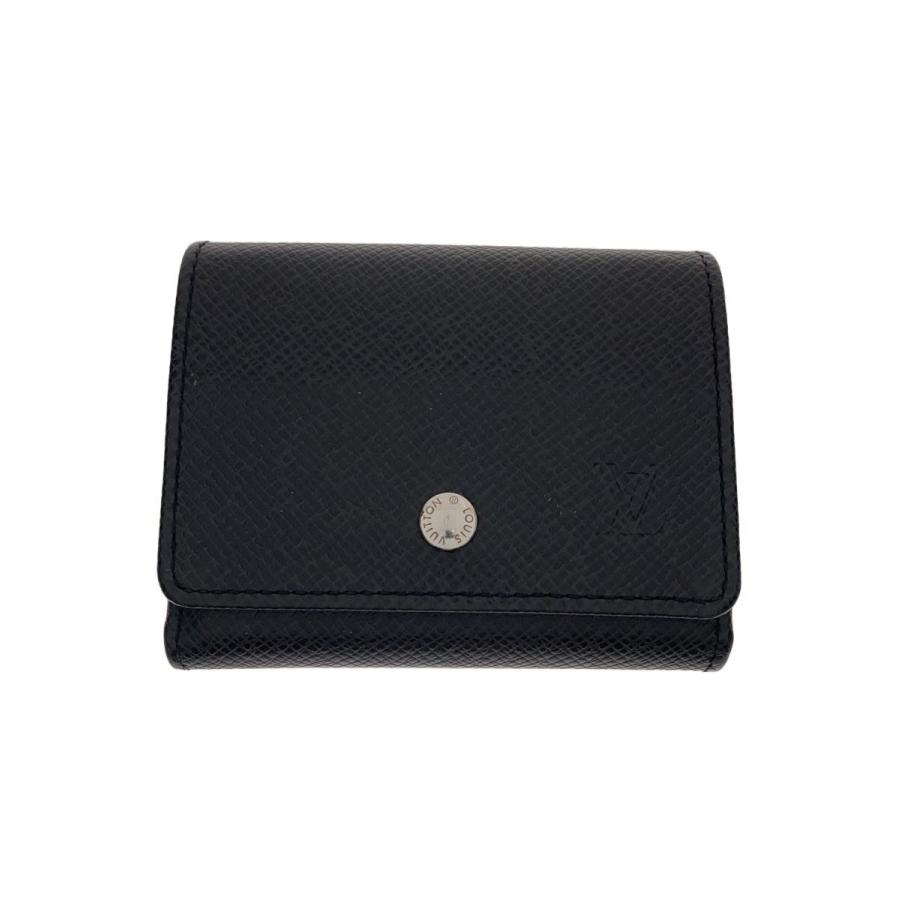 LOUIS VUITTON◇コインケース/レザー/BLK/無地/メンズ/M32562