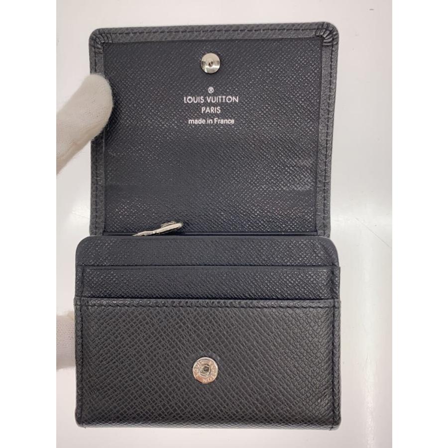 LOUIS VUITTON◇コインケース/レザー/BLK/無地/メンズ/M32562