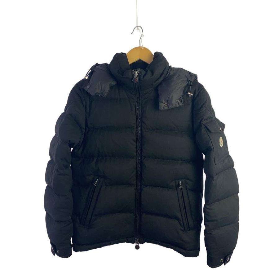 MONCLER◇MONTGENEVRE/ダウンジャケット/1/ウール/BLK/D20914033805
